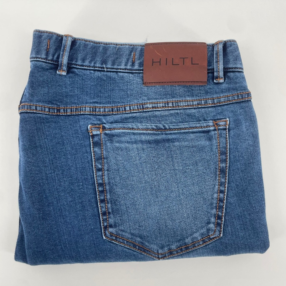 Hiltl Regular Fit Jeans Mens 44x32 Blue Denim Straight Leg Trousers 41480 Dude